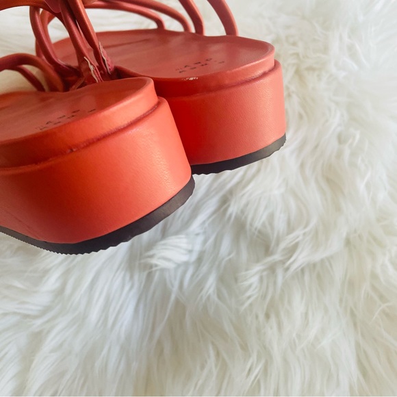 AND NWOT Pink Coral Dory Platform Sandals - Picture 7 of 11